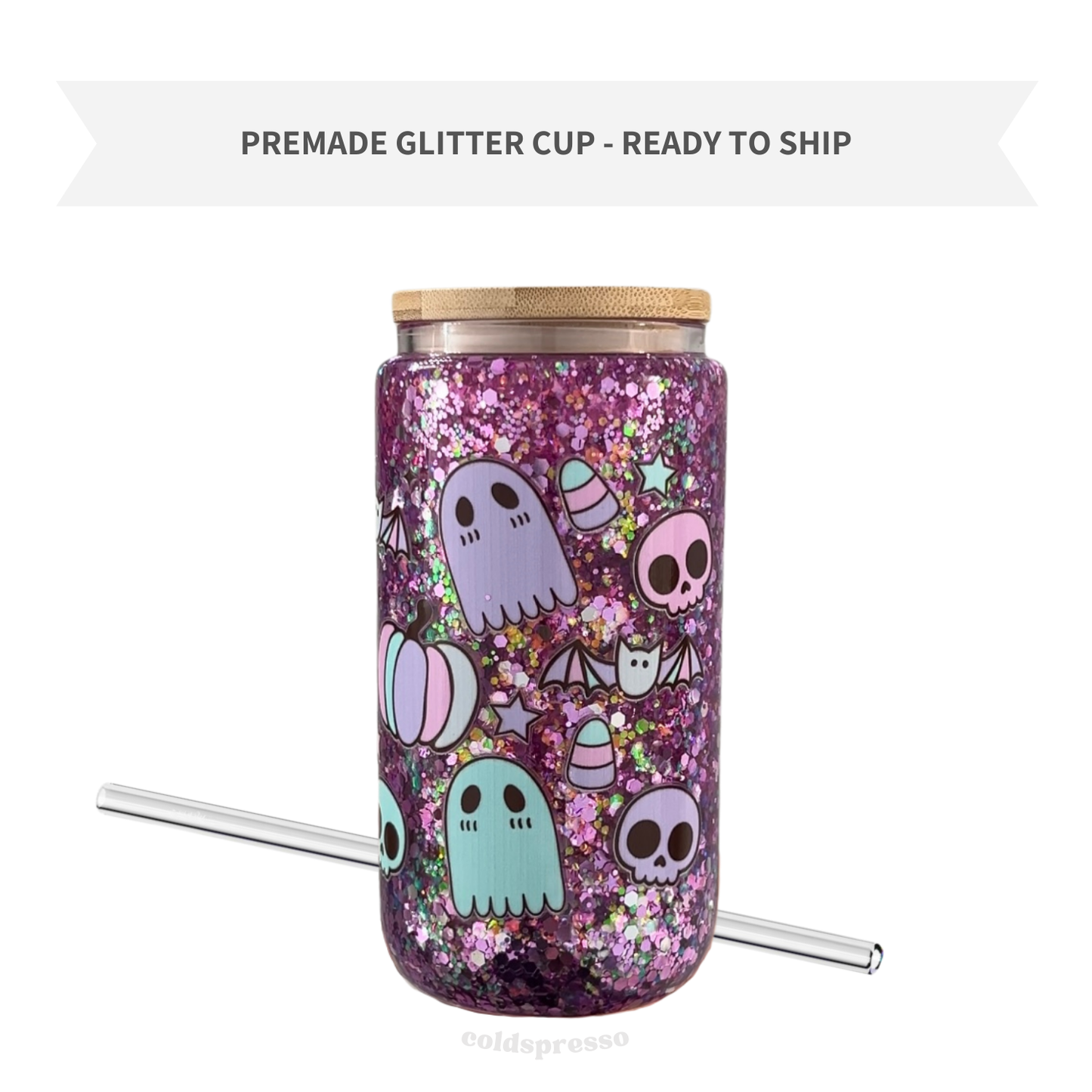 Spooky Babe | Premade Glass Cup