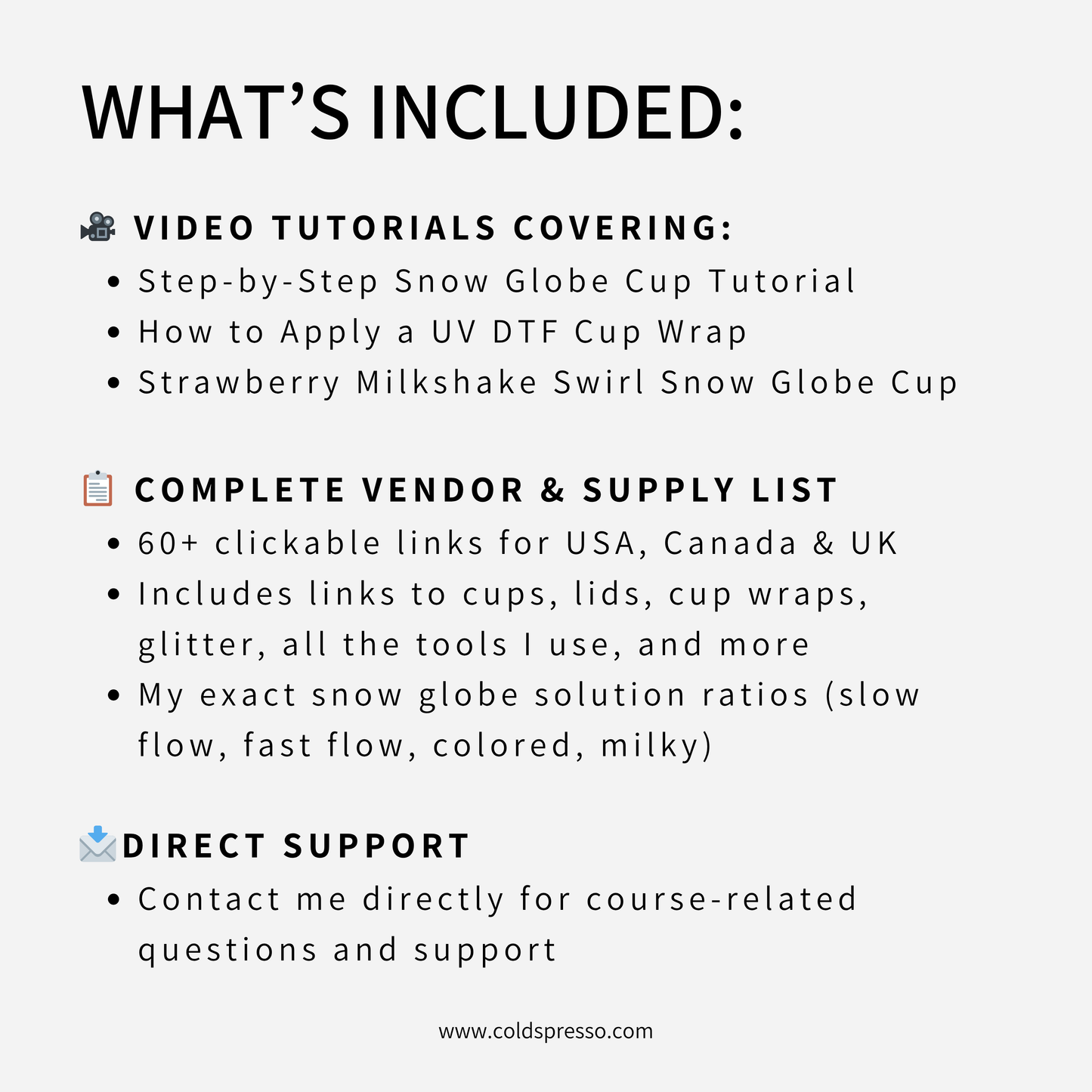Full Snow Globe Cup Course - Digital Product