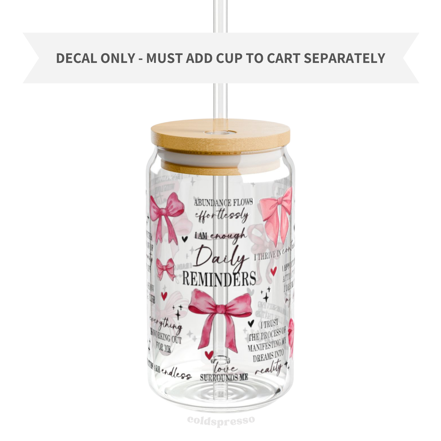 Cup Wrap #356 | Girly Collection
