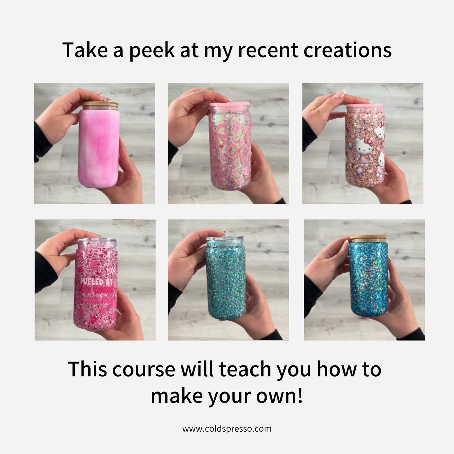 Full Snow Globe Cup Course - Digital Product