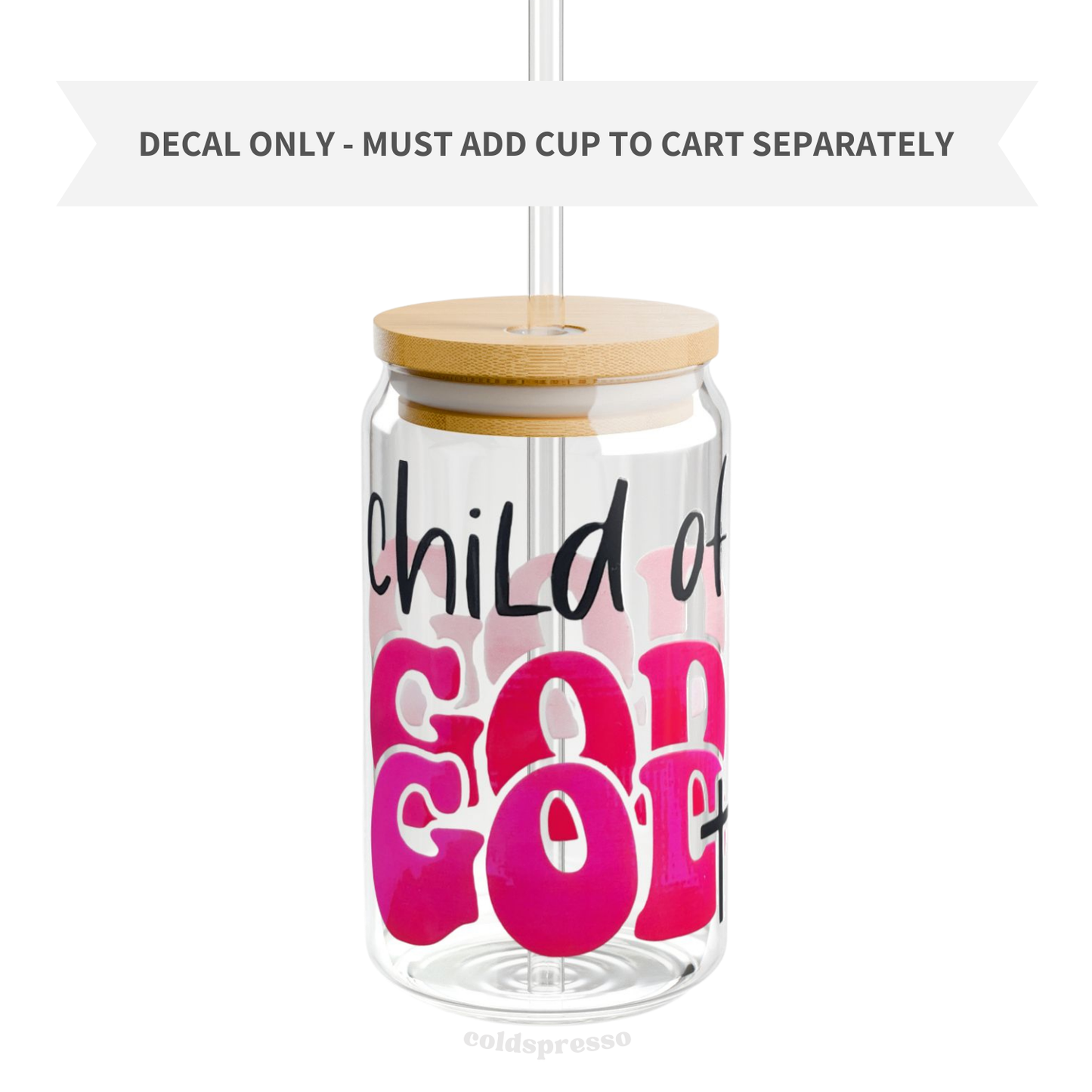 Cup Decal #368 | Girly Collection