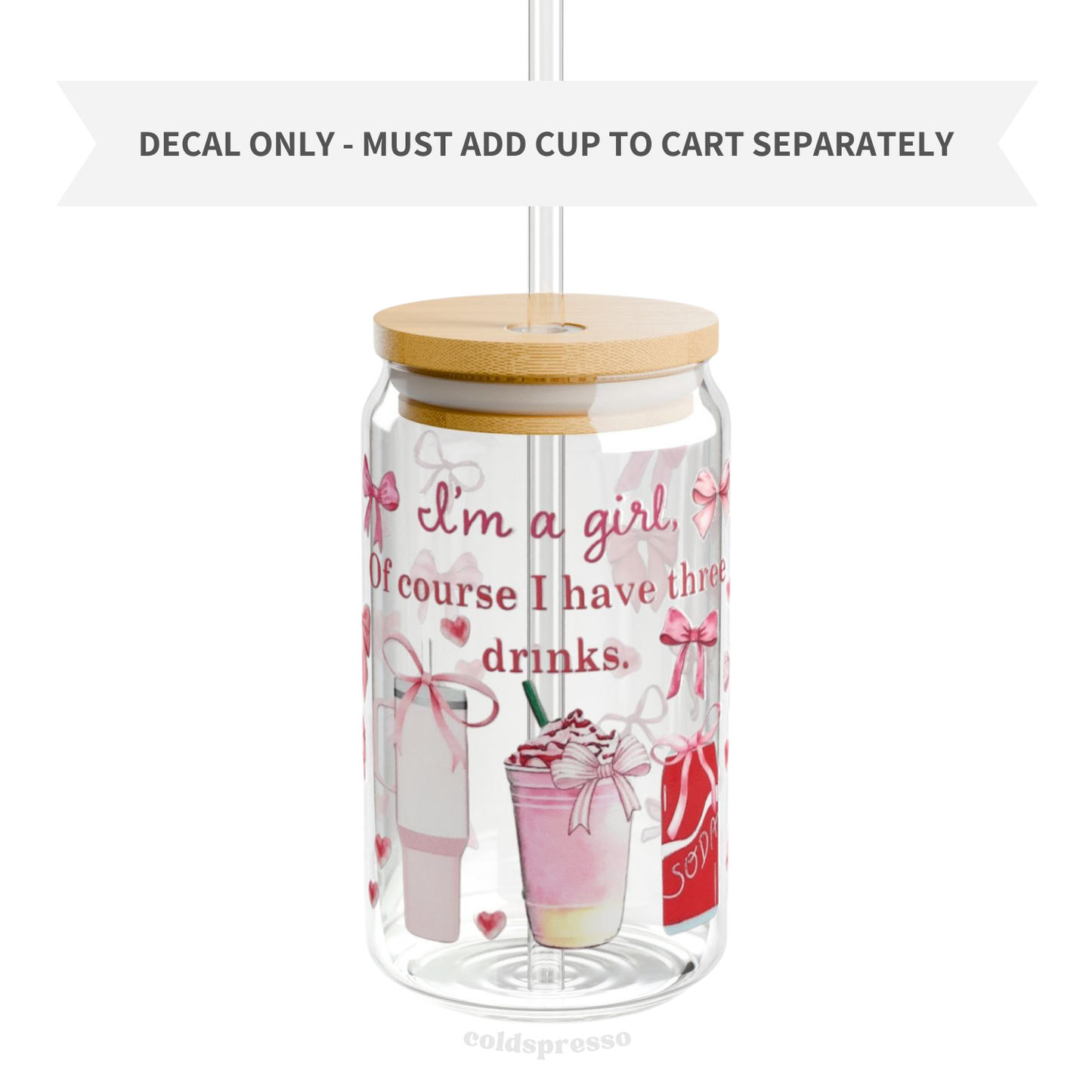 Cup Wrap #360 | Girly Collection