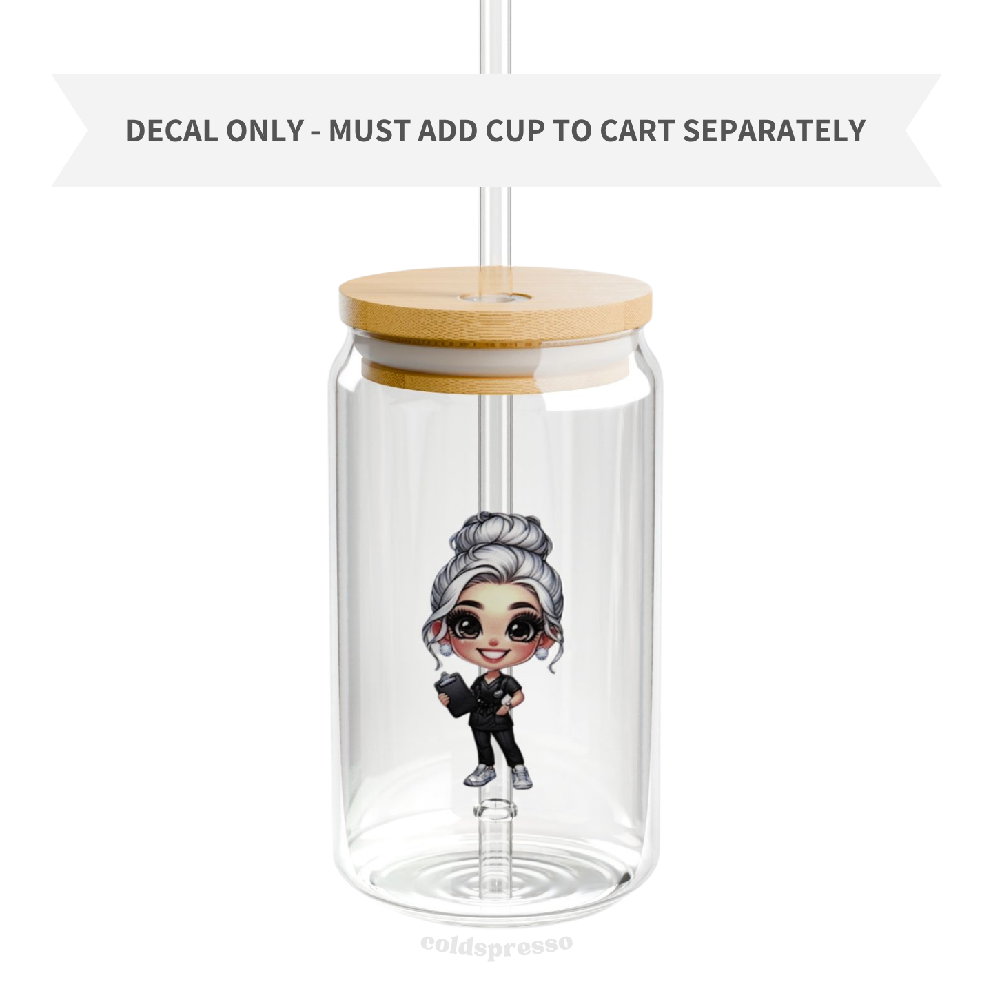 Cup Decal #431 | Nurse Collection