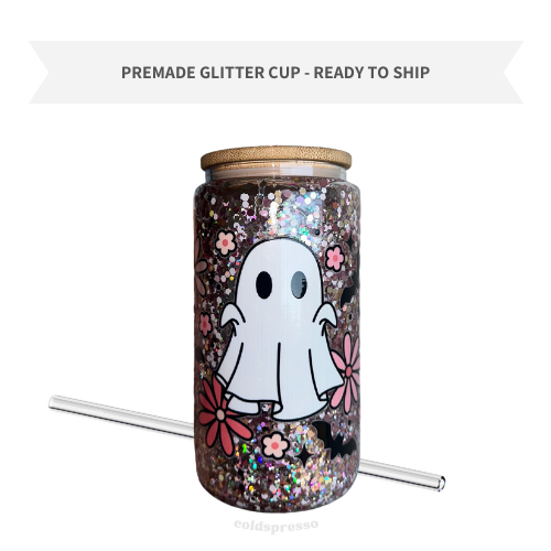 Ghostly Girly | Premade Glass Cup
