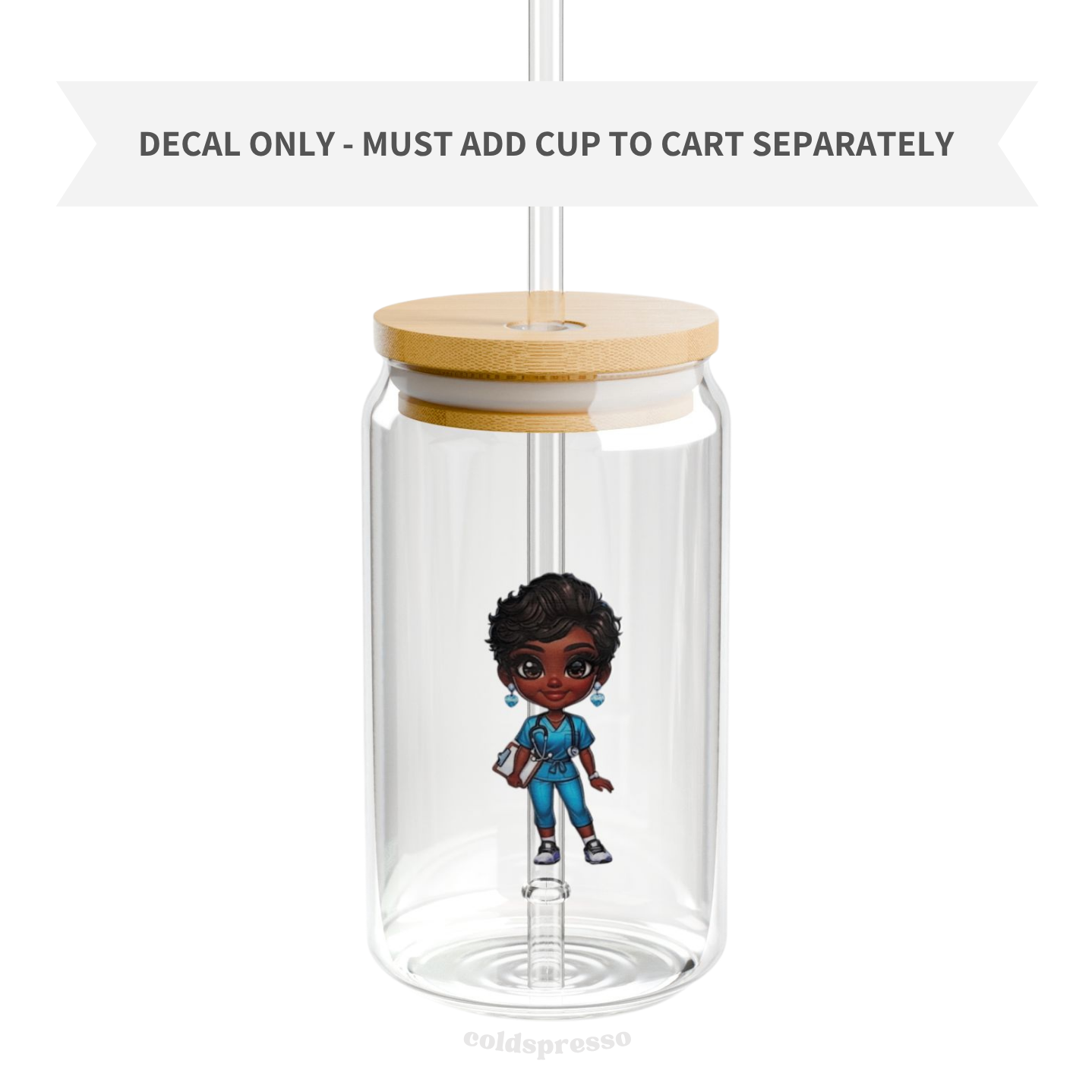 Cup Decal #431 | Nurse Collection