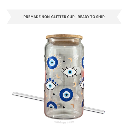 Blue Aura | Premade Glass Cup