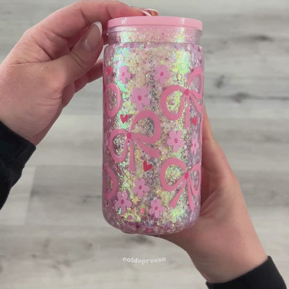Make Your Own Glitter Snow Globe Plastic Cup