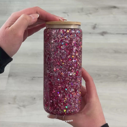Glitz & Pink | Premade Glass Cup