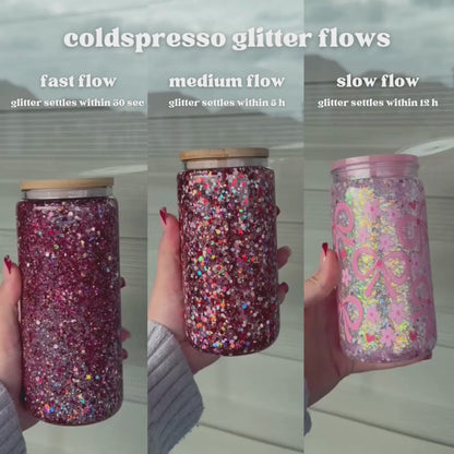 Make Your Own Glitter Snow Globe Glass Cup