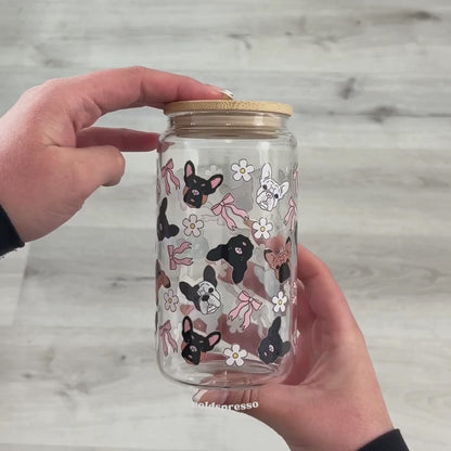 Frenchie Cuteness | Premade Glass Cup